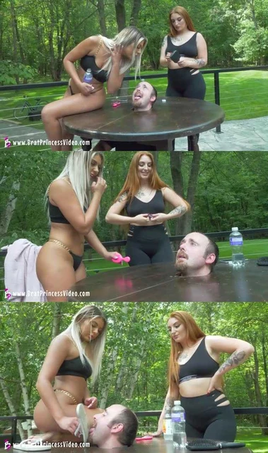 【欧美女王】BP-Ava和Riley女神浓痰暴吐贱狗!舔脏鞋底吃污垢!被囚禁无法动弹!