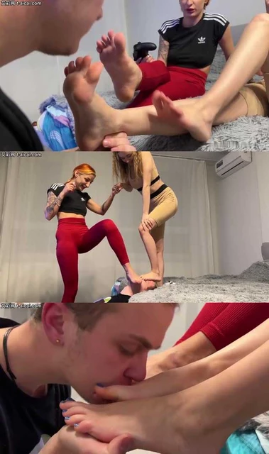 【欧美女王】PP-被新人电竞美女臭棉袜脚踩着脸打游戏！脸被踩扁在白嫩汗脚之下