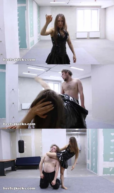 【欧美女王】美莲娜女王高超腿功教训男友