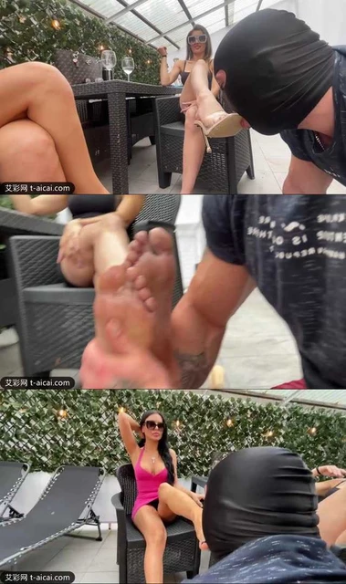 【欧美女王】肌肉猛男沦为狗！跪舔拜金女臭脚喝洗脚水这么壮依然被女人欺负