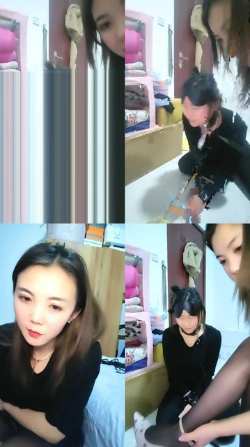 【瘾】母狗强喝，圣水，狂舔丝袜脚