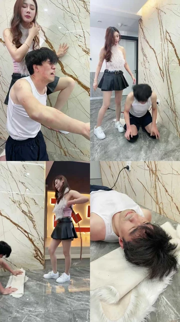 【麋鹿银儿】踩头鞭打踹头浓痰专场