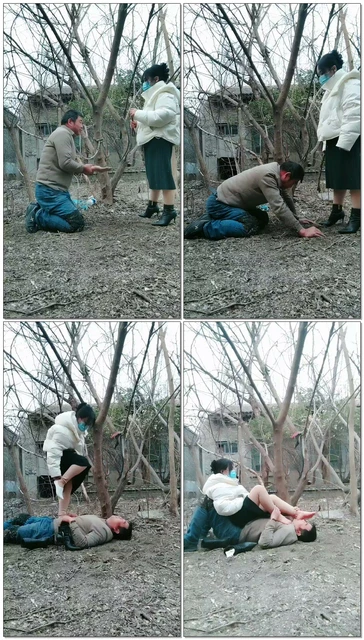 【沐颜s】户外各种玩法虐老狗连连求饶