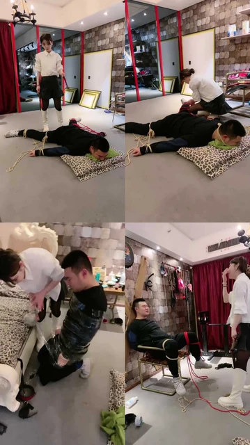 【领主老大】五花大绑强制鞭打刑虐