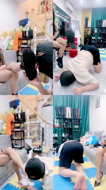 【兔兔大人】脏鞋底喂食/转胯骑马/清理短靴/踩踏