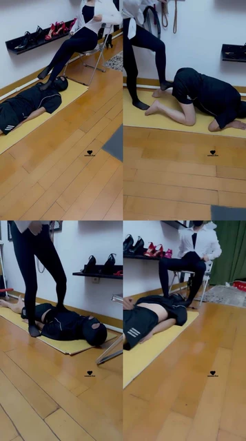 【魔鬼天使】黑丝美腿全体重踩踏【双视角版】