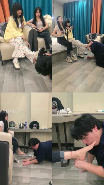 【阳阳】姐妹花臭脚臭袜辱-鞭打/转胯骑马踩踏