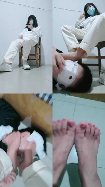 【可可黎黎子】素人学生主-白袜裸足踩脚垫