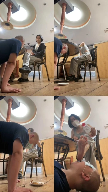 【朱砂痣】餐厅玩狗服务员看呆/混合食物喂食