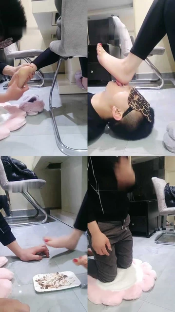 【微希】贱奴卑微伺候长腿车模