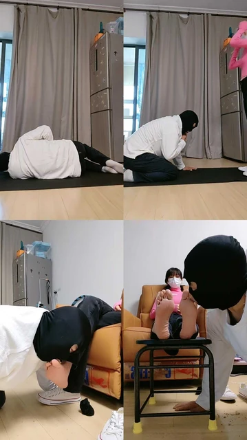 【暴力美学】帆布鞋裸足踩踏喂食