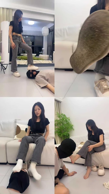 【狗哥】裸足插嘴/吃白袜/运动鞋全体重踩/气味羞辱/提档