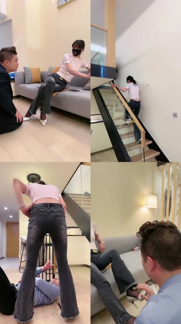 【暴力美学】偷懒被主人狠抽刑虐/喂口水