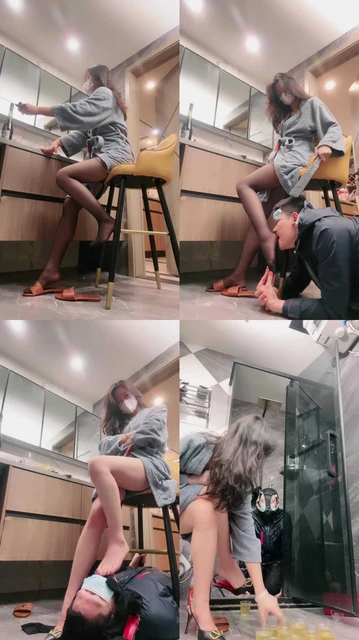 【禾末】厕奴驯化记-超多圣水喝/黑丝美腿诱惑/内裤套头堵嘴