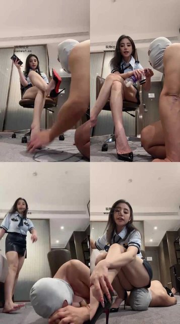 【反差楠熙】清理脏高跟/香水控制/裸足狂舔/手铐捆绑/踩踏