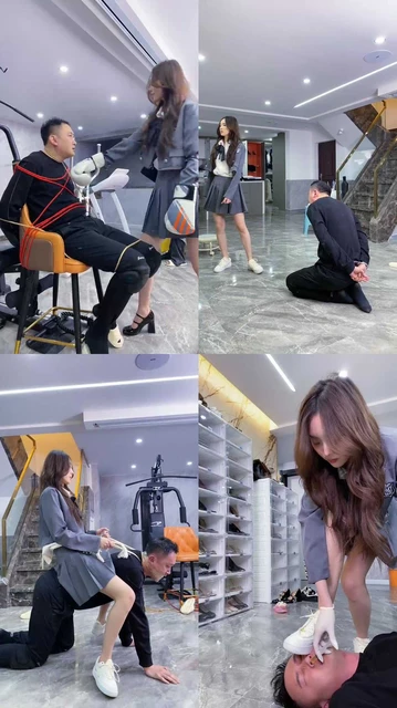 【麋鹿银儿】拳击手S-五花大绑暴揍/袜子塞嘴/赏赐圣水灌鼻