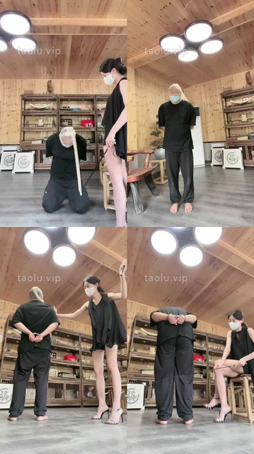 【沅芷】高跟踩狗爪/长教鞭鞭打/手铐反绑