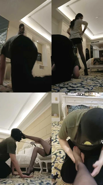 【多多】公司前台黑丝高跟诱惑老板