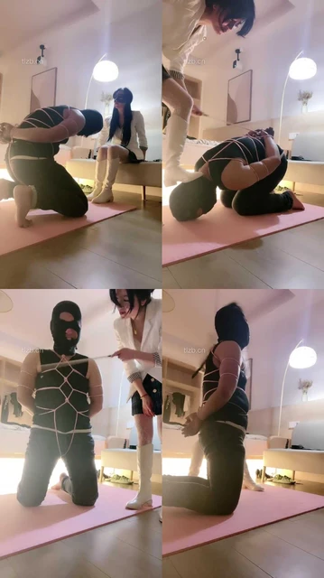 【琦琦小主】反绑贱奴-长靴踩踏鞭打刑虐