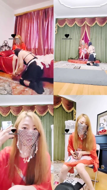 【魔鬼天使】变装奴下跪伺候起床