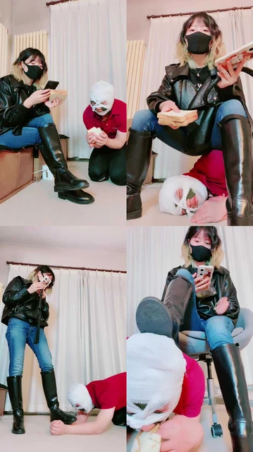 【美离子】长靴碾压喂食/全体重踩踏