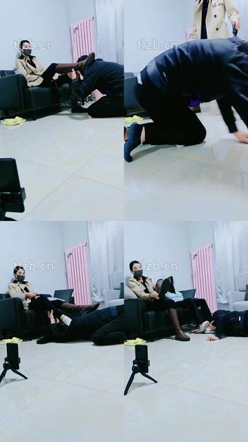 【文文文文】双S素人-跪舔脏鞋底/长靴踩狗/闻鞋【双视角版】