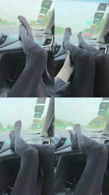 【苒溪】车内调-高跟黑丝美腿诱惑司机狗【上中合集】