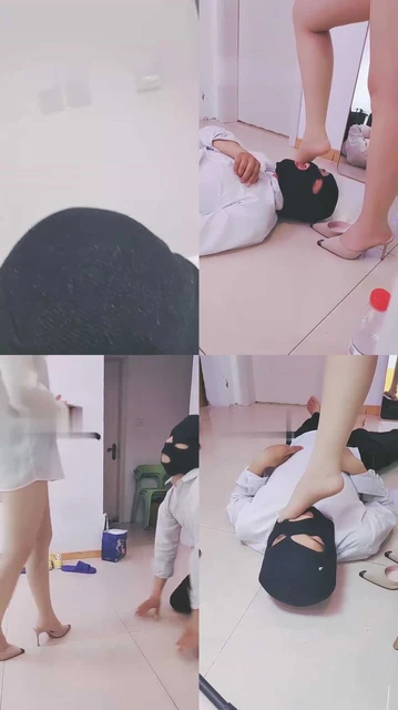 【lisa】肉丝高跟踩地毯