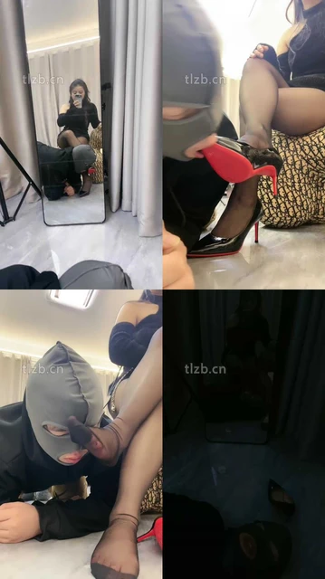 【伊诺】吐口水/黑丝高跟诱惑舔