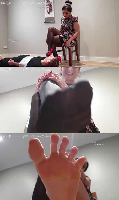 【欧美女王】【中文】亚裔调白皮猪臭袜脚虐待侮辱