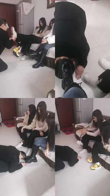 【精神小妹】三女神发泄耳光暴打