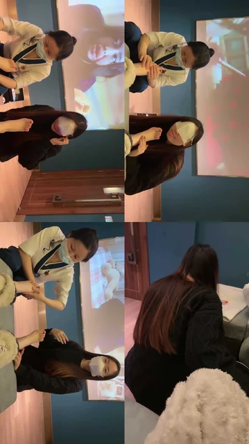 【橘子没熟】当着技师的面虐闺蜜