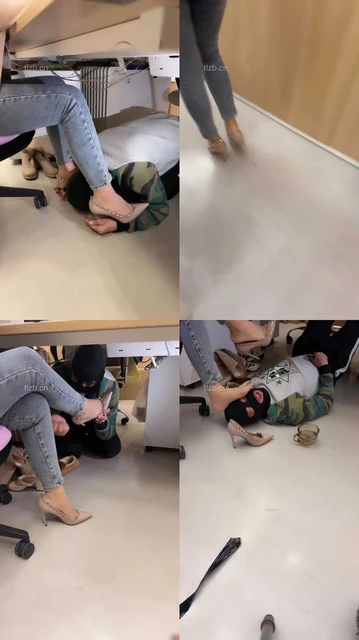 【喵主】桌底视角-胯下辱/铆钉高跟碾压踩/臭脚捂脸