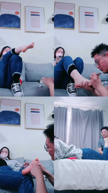 【甜音】匡威鞋黑棉袜-给主子按摩