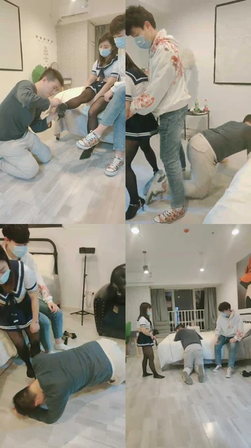 【重庆男神】素人情侣主-腿绞/转胯骑马/虐乳鞭打踩踏