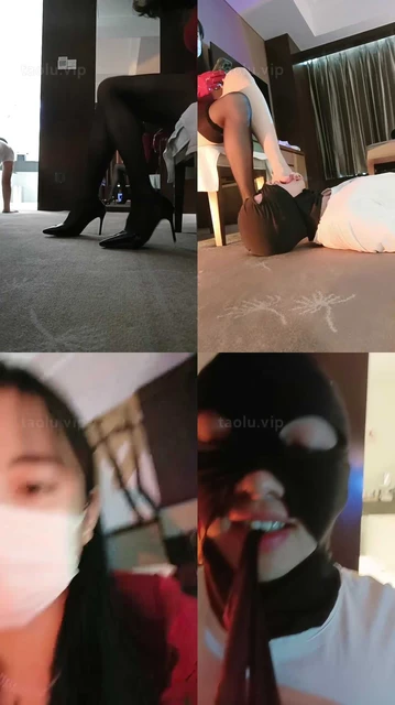 【米小唐】模特S-黑丝高跟踩虐