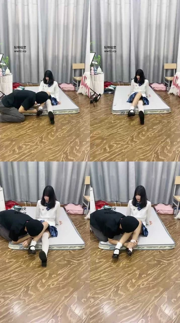 【清纯女大】舔素人学生的皮鞋白袜