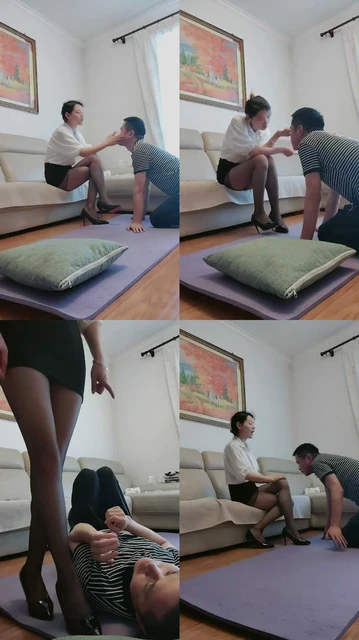 【紫烟】狂抽耳光/高跟黑丝踩踏/转胯狗爬