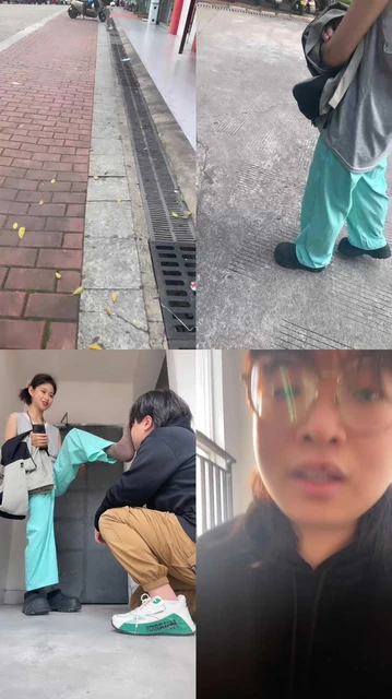 【素人挖掘机】户外开发路人-耳光/闻棉袜/踩踏转胯