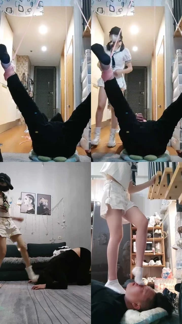 【丫丫】吊绑短靴重度跺裆