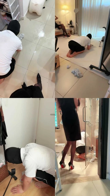 【苒溪】黑丝驯化下贱厕奴【完整版】