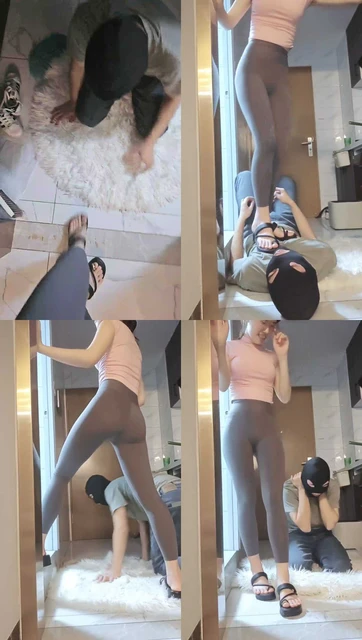 【嘉妮】骑脖踩踏胯下辱/腿绞/揪耳朵