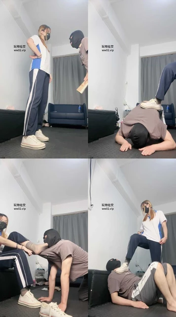 【雯雯】学生服诱惑-帆布鞋玩虐班主任