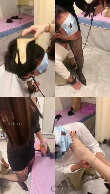 【木子大大】美容院技师黑网袜高跟虐奴