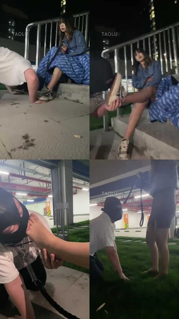 【关关】户外帆布鞋羞辱下贱奴