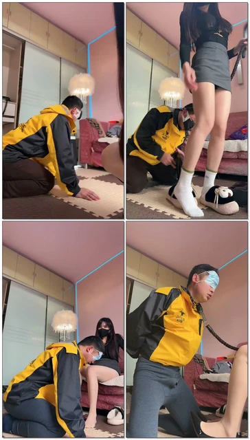 【伊晨s】外卖小哥的一天靴子踢档高跟鞋踩