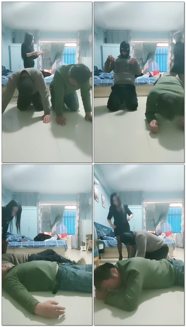 【沐颜s】公寓里调教两个贱货