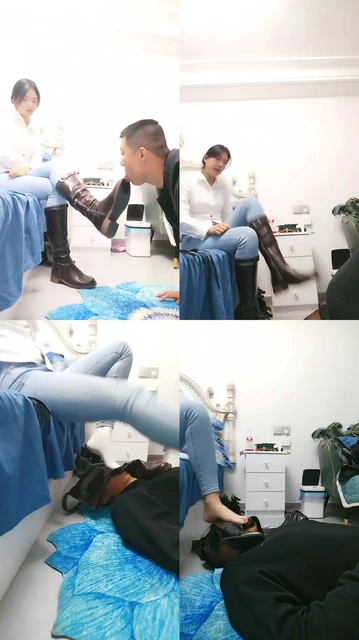 【亿姐】骑马胯下辱/鞭打/跪舔长靴/白袜脚窒息