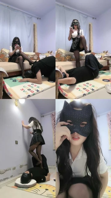 【猫咪大人】人肉坐垫/小白鞋黑丝踩踏