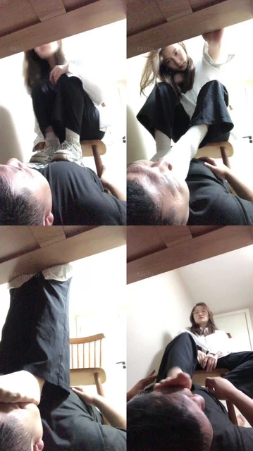 【无所吊谓】强制闻汗脚-肉丝+白袜走了一天